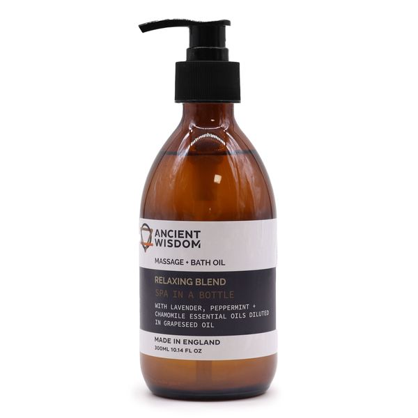 Aromatherapie-Massage- und Badeöl – Entspannend, 300 ml
