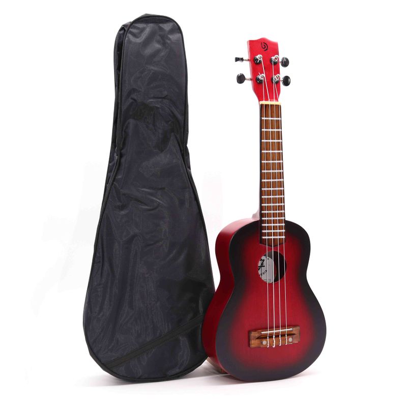 Von Hand gefertigte Ukulele – natürliches Sunburst-Finish (4 Saiten)