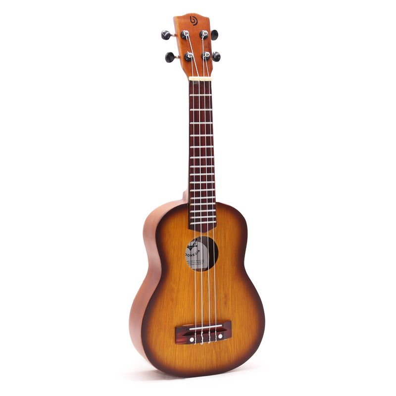 Von Hand gefertigte Ukulele – Orange Sunburst-Finish (4 Saiten)