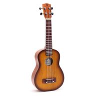 Von Hand gefertigte Ukulele – Orange Sunburst-Finish (4 Saiten)