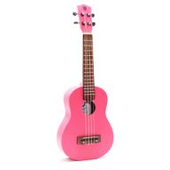 Von Hand gefertigte Ukulele – leuchtend rosa Lackierung (4 Saiten)