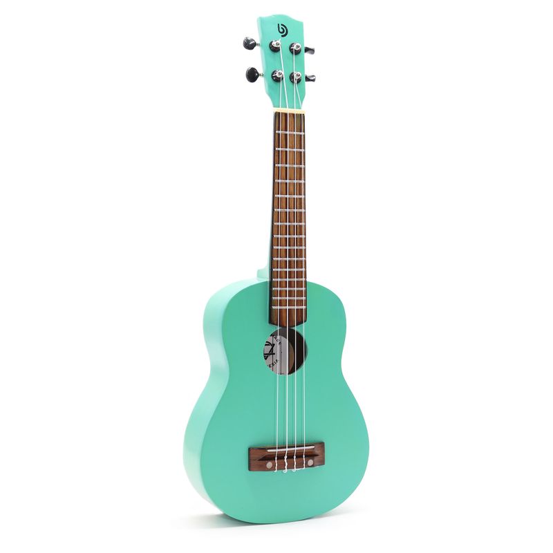 Von Hand gefertigte Ukulele – türkisfarbenes Finish (4 Saiten)