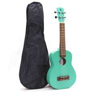 Von Hand gefertigte Ukulele – türkisfarbenes Finish (4 Saiten)