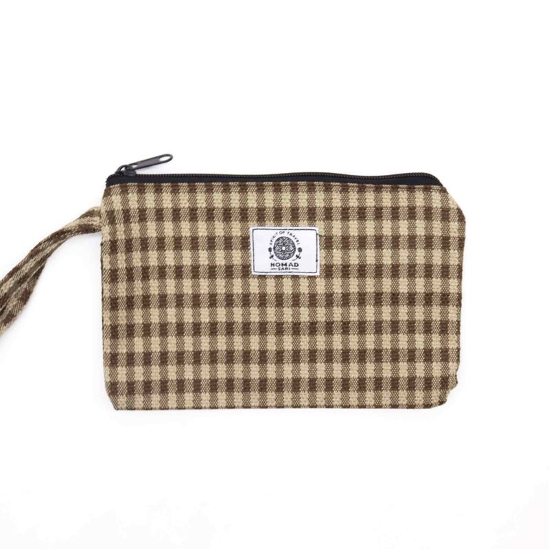 Weiche und praktische Geschenkbeutel und Schlaufe aus natürlichem Material – (4 x 1 verschiedene Materialien) – 20 x 13 cm