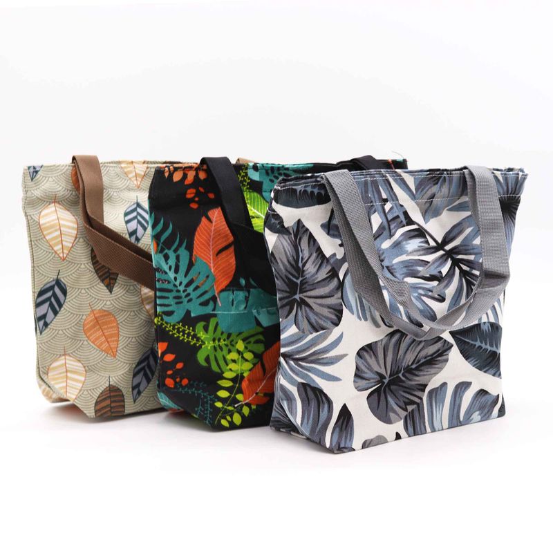 Tropical Handy Quick Shop Bag - (3x2 verschiedene Designs) - 32x23x10cm