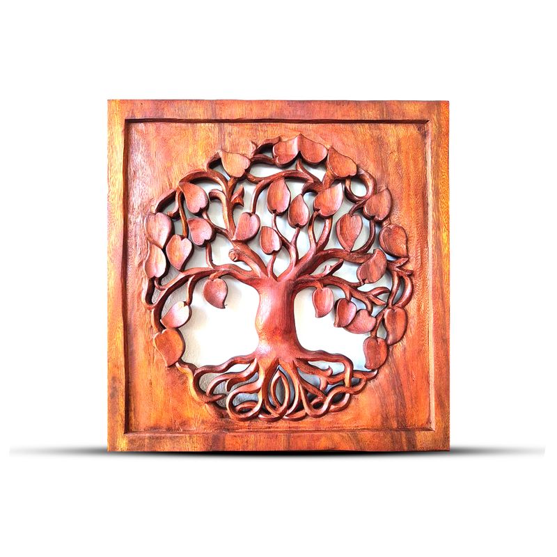 Quadratische dekorative Baum aus Holz 40x40cm