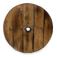 Bierfass-Hocker & Sonnenschirmständer 38x32cm - Natur