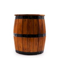 Bierfass-Hocker & Sonnenschirmständer 38x32cm - Natur