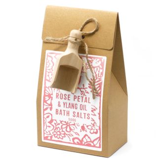 Packung mit 3x 500g Badesalz – Ylang und Rose Himalaya