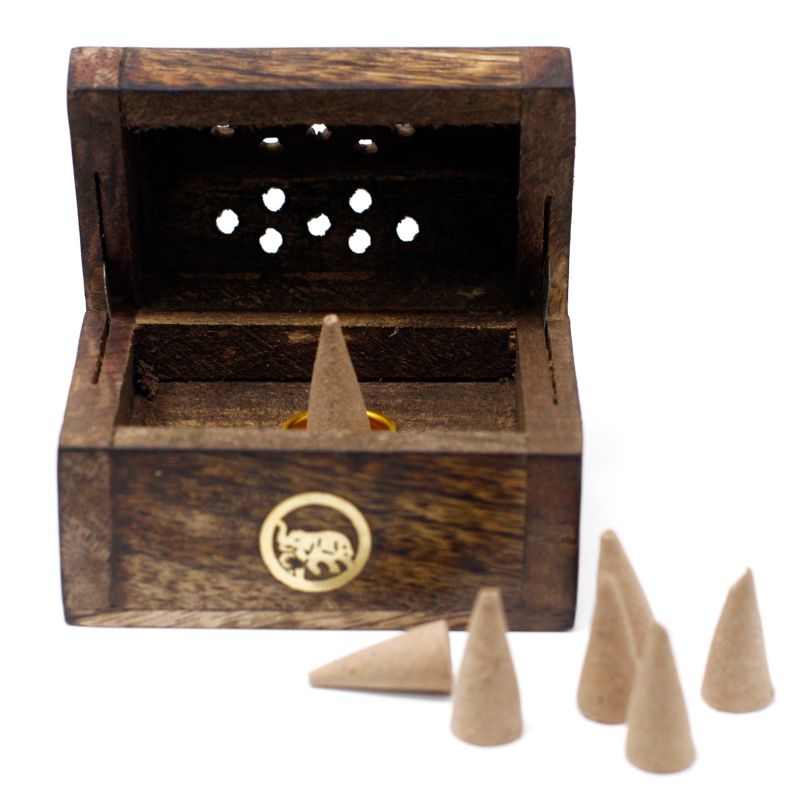 Mini-Räucherbox für Räucherkegel