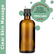 Klares Hautmassageöl – 100 ml – ohne Etikett
