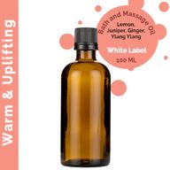 Warmes und belebendes Massageöl – 100 ml – ohne Etikett