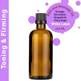 Tonisierendes und straffendes Massageöl – 100 ml – ohne Etikett