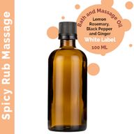 Spicy Rub Massageöl – 100 ml – ohne Etikett
