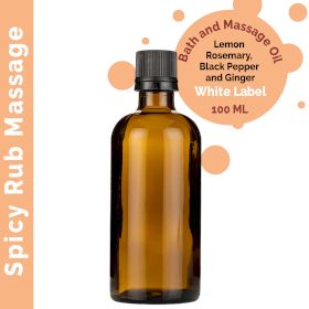 Spicy Rub Massageöl – 100 ml – ohne Etikett