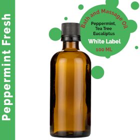 Frisches Pfefferminz-Massageöl – 100 ml – ohne Etikett