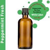 Frisches Pfefferminz-Massageöl – 100 ml – ohne Etikett