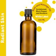 Sandelholz-Glow-Massageöl – 100 ml – ohne Etikett