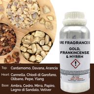 Gold, Weihrauch & Myrrhe reines Duftöl - 500 ml