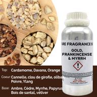 Gold, Weihrauch & Myrrhe reines Duftöl - 500 ml