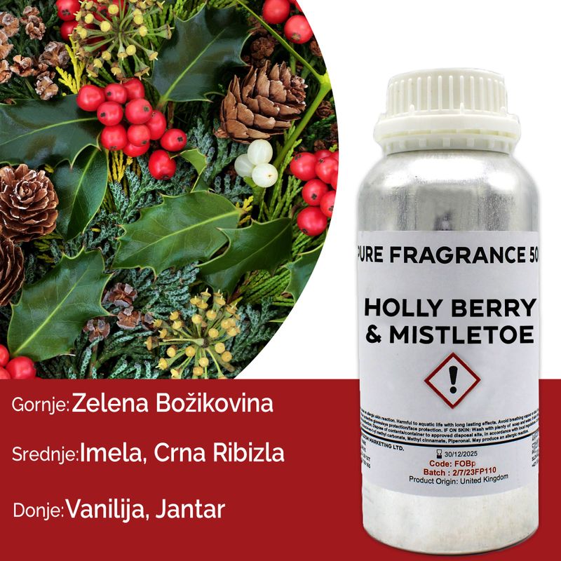 Stechpalmenbeere & Mistel reines Duftöl - 500 ml