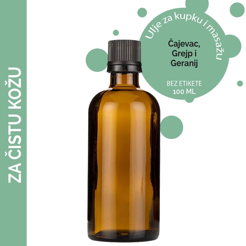 Klares Hautmassageöl – 100 ml – ohne Etikett