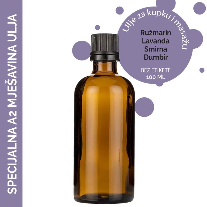 Spezielles A2-Mix-Massageöl – 100 ml – ohne Etikett