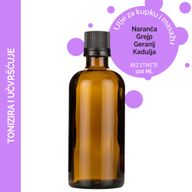 Tonisierendes und straffendes Massageöl – 100 ml – ohne Etikett