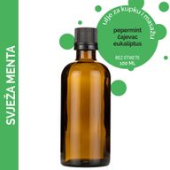 Frisches Pfefferminz-Massageöl – 100 ml – ohne Etikett