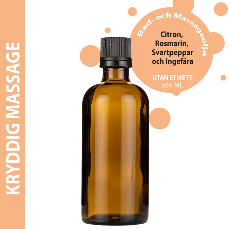 Spicy Rub Massageöl – 100 ml – ohne Etikett