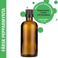 Frisches Pfefferminz-Massageöl – 100 ml – ohne Etikett