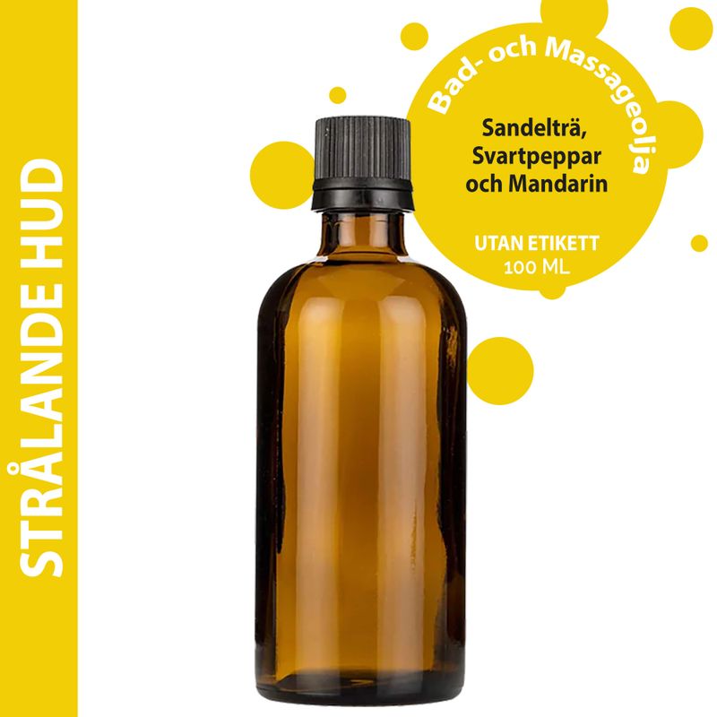 Sandelholz-Glow-Massageöl – 100 ml – ohne Etikett