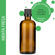 Frisches Pfefferminz-Massageöl – 100 ml – ohne Etikett