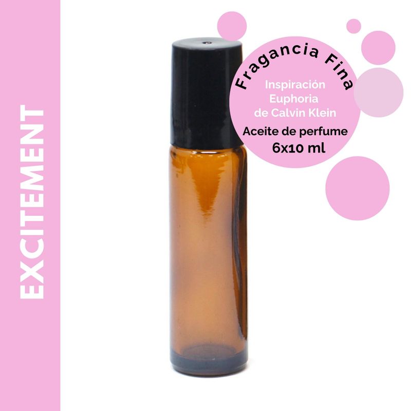 Excitement Parfümöl mit feinem Duft, 10 ml – Ohne Etikett