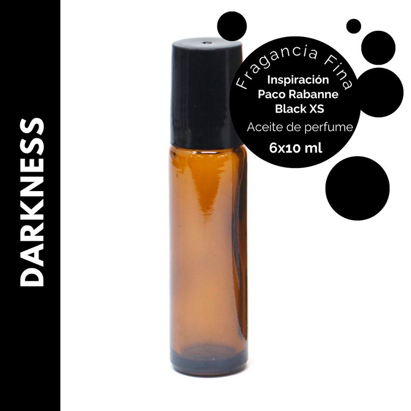 Darkness Parfümöl mit feinem Duft, 10 ml – Ohne Etikett