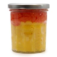 Ohne Etikett Duftendes Zucker -Körperpeeling – Pfirsich-Sangria 300 g