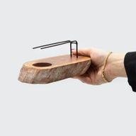 Palo Santo-Heizgerät – weiß getünchtes Gamel-Holz