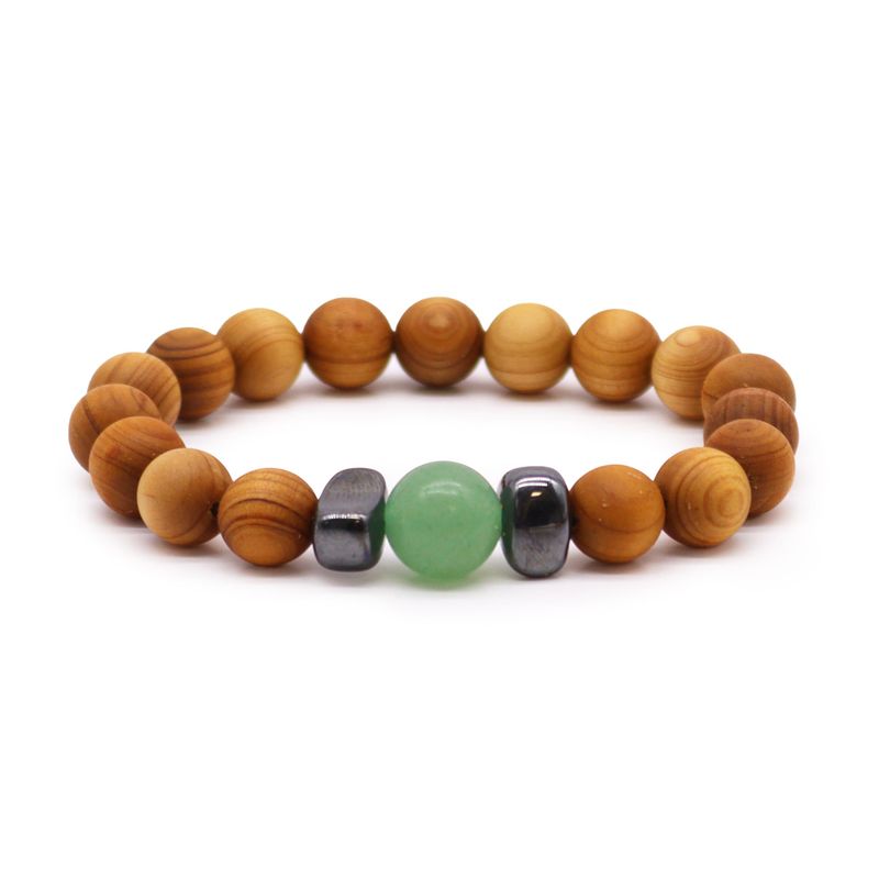 Zedernholz Chakra-Armbänder Starter-Set