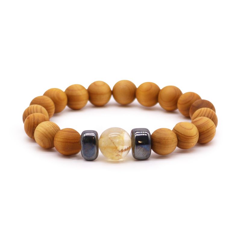 Zedernholz Chakra-Armbänder Starter-Set