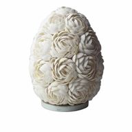 Boho-Muschellampe – Rose oval – 20 cm