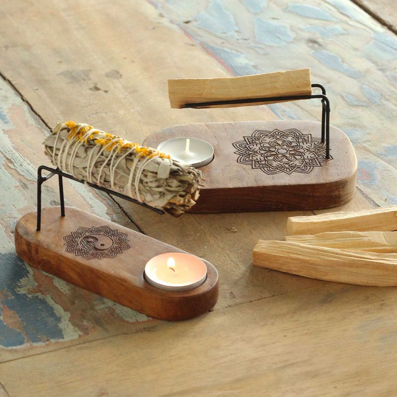 Palo Santo Heizstarter mit 1 kg Palo Santo und Teelichtern
