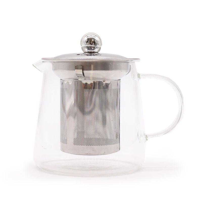 Teekanne aus Glas mit Sieb - Flaschenform - 350 ml