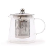 Teekanne aus Glas mit Sieb - Flaschenform - 350 ml