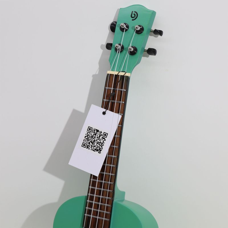 Von Hand gefertigte Ukulele – leuchtend rosa Lackierung (4 Saiten)