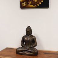 Mittlerer Buddha Klassisch Antik Gold - 0,5m