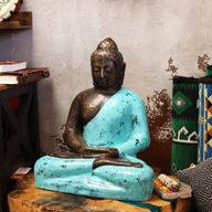 Mittlerer Buddha Classic Türkis & Stein - 0,5m