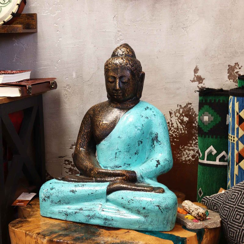 Mittlerer Buddha Classic Türkis & Stein - 0,5m