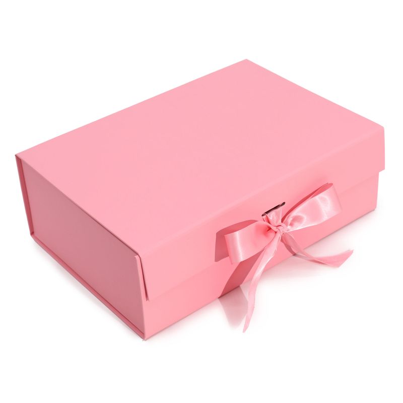 Flache Geschenkbox - Groß (28,2x20,2x9,2cm) - Rosa
