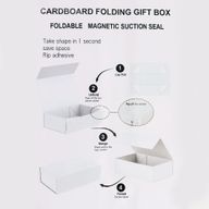 Flache Geschenkbox - Mittelgroßes Quadrat (20x18,2x8cm) - Rot