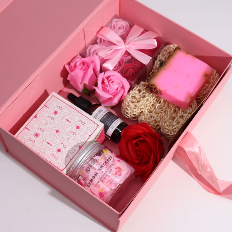 Flache Geschenkbox - Groß (28,2x20,2x9,2cm) - Babyblau